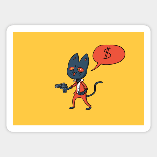 yakuza cat Sticker